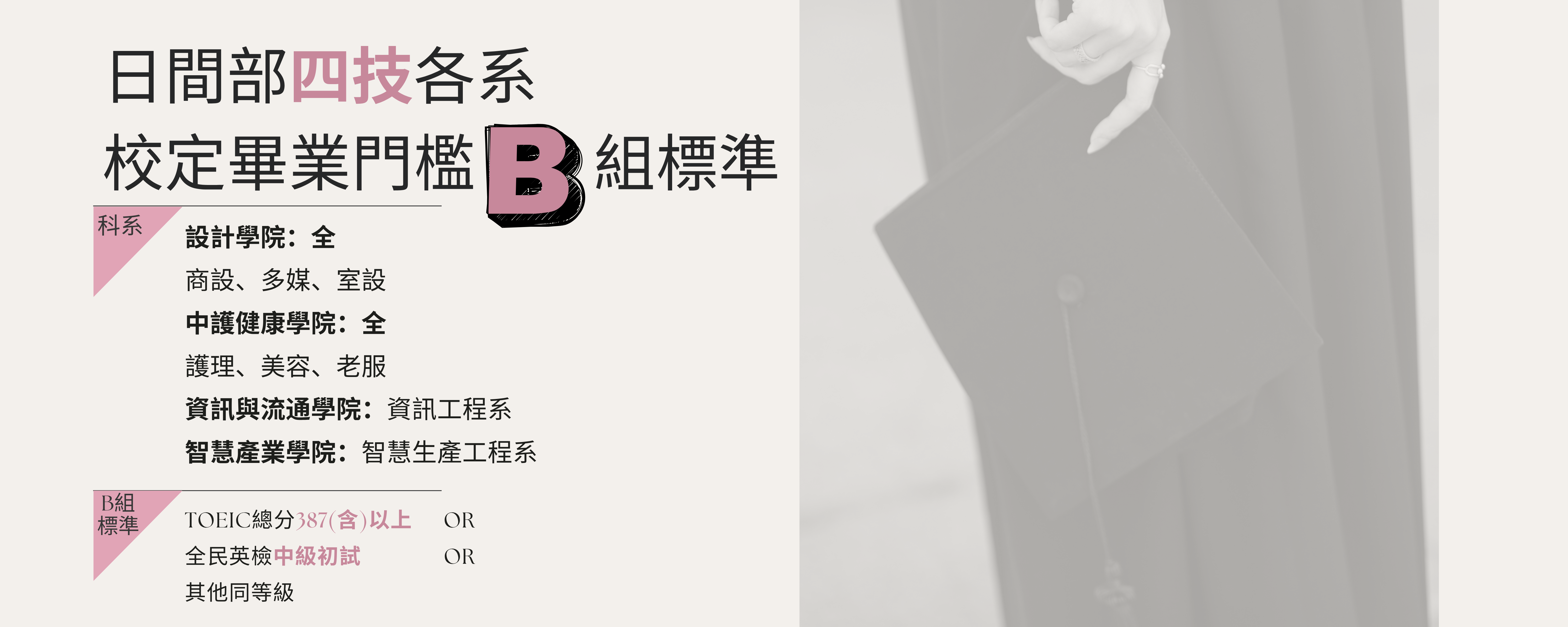 Link to 【畢業門檻宣導】四技387